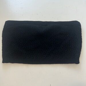 #Beyouty Large Black Sweater Style Textured Tube Top